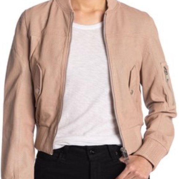 Walter Baker Hailey Leather Bomber Jacket